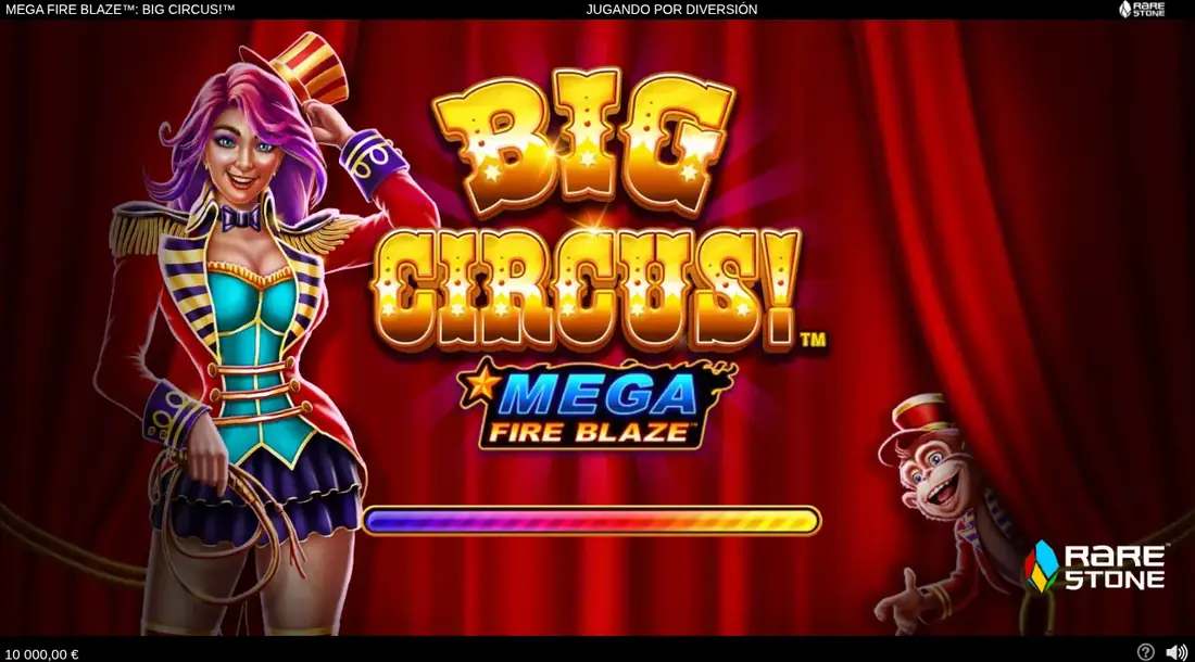 Un giro de Mega Fire Blaze Big Circus en la demo